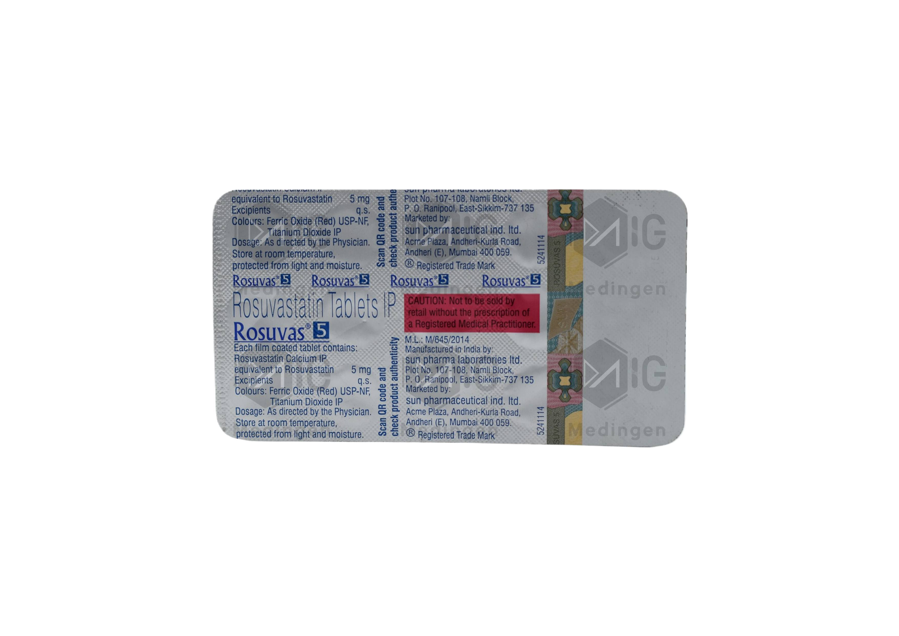 ROSUVAS 5MG